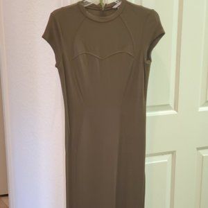 H&M Olive Green Cap Sleeve Body Dress